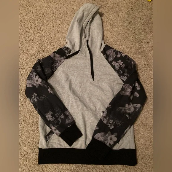 CARBON Grey Hooded Sweatshirt. Size Medium. - Picture 7 of 7